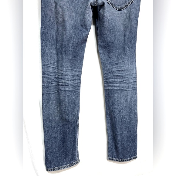 AG Jeans - The Beau High Rise Slouchy Skinny Denim Jeans Baggy Distressed Ripped - Picture 9 of 14